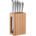 Набір ножів з блоком ARDESTO Black Mars, 6 предметів, нержавіюча сталь, бамбук