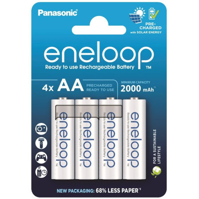 Акумулятор Panasonic Eneloop NI-MH AA 2000 мАг, 4 шт. Акумулятор Panasonic Eneloop NI-MH AA 2000 мАг, 4 шт.