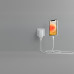 Belkin Кабель USB-A - Lightning плетений, силіконовий, з ремінцем на магніті, 1м, білий Belkin Кабель USB-A - Lightning плетений, силіконовий, з ремінцем на магніті, 1м, білий
