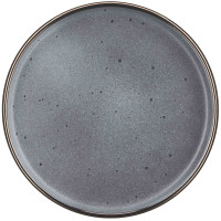 Тарелка десертная ARDESTO Fasano, 19.6см, керамика, серый темный Тарелка десертная ARDESTO Fasano, 19.6см, керамика, серый темный