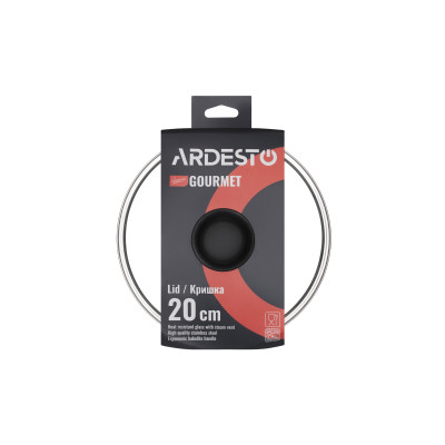 ARDESTO Сковорода Gemini Gourmet Aosta з кришкою, 28 см, чорний, алюминий ARDESTO Сковорода Gemini Gourmet Aosta з кришкою, 28 см, чорний, алюминий