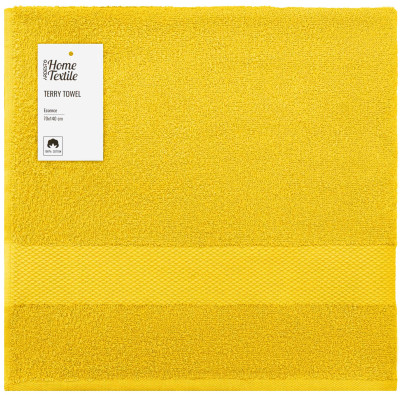 Рушник махровий ARDESTO Essence 70х140см, 100% бавовна, жовтий Рушник махровий ARDESTO Essence 70х140см, 100% бавовна, жовтий