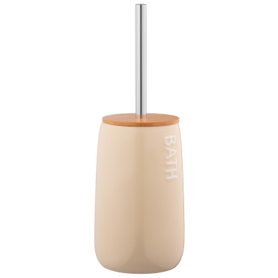 Набір щітка для унітазу з підставкою ARDESTO Prestigio 12.2x35.2см, доломіт, нержавіюча сталь, бамбук, бежевий Набір щітка для унітазу з підставкою ARDESTO Prestigio 12.2x35.2см, доломіт, нержавіюча сталь, бамбук, бежевий