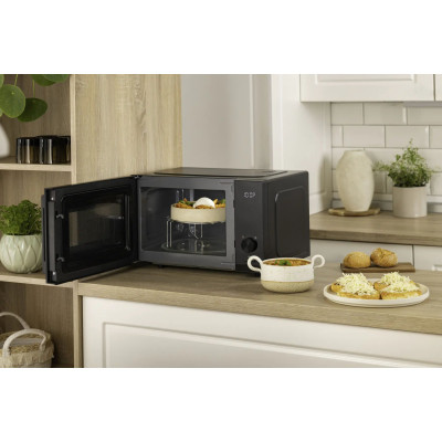 Мікрохвильова піч Gorenje, 23л, електр. керув., 800Вт, гриль, дисплей, 20 програм, інвертор, чорний Мікрохвильова піч Gorenje, 23л, електр. керув., 800Вт, гриль, дисплей, 20 програм, інвертор, чорний