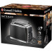 Тостер Russell Hobbs Matte Black 2 Slice, 1550Вт, нержавеющая сталь, подогрев, размораживание, черный (26150-56)