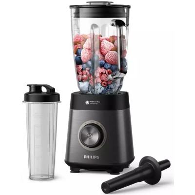 Philips Блендер стаціонарний Series 5000, 1200Вт, чаша-2000мл, скло, склянка в комплекті, чорний Philips Блендер стаціонарний Series 5000, 1200Вт, чаша-2000мл, скло, склянка в комплекті, чорний