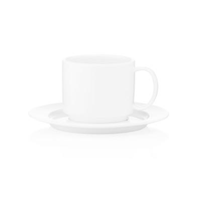 Чашка ARDESTO Prato, 200мл, порцеляна, білий