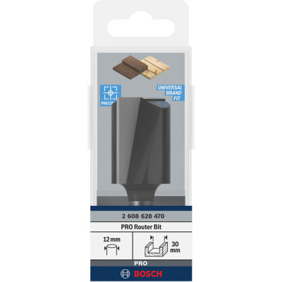 Фреза пазова Bosch Professional з двома лезами Std S12 D30 L40