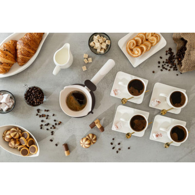 Кавоварка Gorenje електротурка 0.35л, мелена, на 2 чашки, бежевий