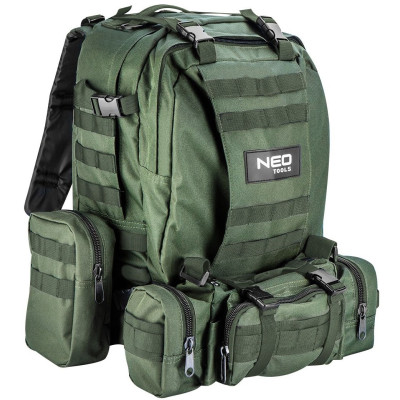 Рюкзак Neo Tools, 4в1, 40л, поліестер 600D, камуфляж Рюкзак Neo Tools, 4в1, 40л, поліестер 600D, камуфляж