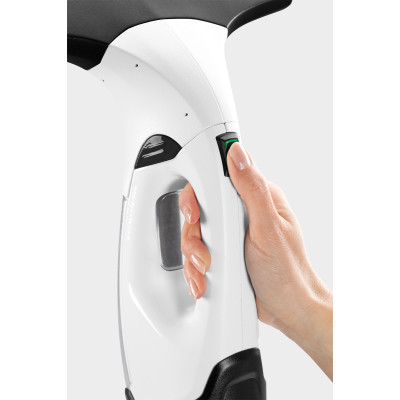 Karcher Пилосос віконний WV 2 PLUS NP, вода -0.1л, автон. робота до 35хв, вага-0.6кг, білий