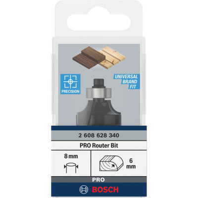 Фреза карнизна Bosch Professional Std S8 R6 L13.2