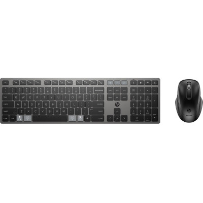Комплект клавіатура та миша HP 720 Multi-Device Rechargeable, BT, EN/UK, чорний