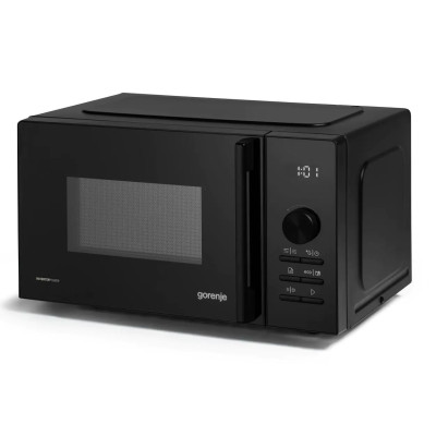 Мікрохвильова піч Gorenje, 20л, електр. керув., 800Вт, гриль, дисплей, 20 програм, інвертор, чорний Мікрохвильова піч Gorenje, 20л, електр. керув., 800Вт, гриль, дисплей, 20 програм, інвертор, чорний
