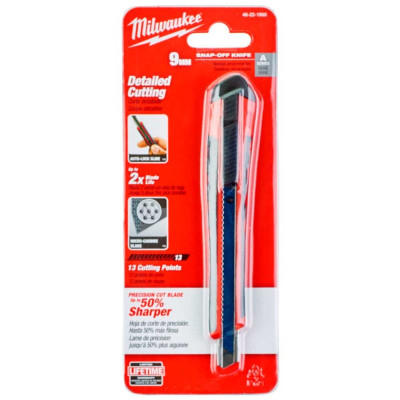 Ніж будівельний сегментований Milwaukee Heavy Duty, 9мм, корпус комбінований