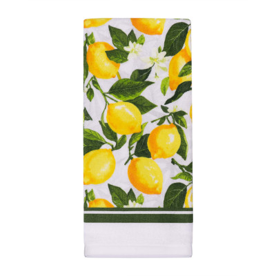 Набір рушничків для кухні ARDESTO Sicilian lemons 38х63см, 2шт, 100% бавовна, зелений