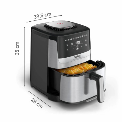 Tefal Мультипіч Easy Fry Silence, 1670Вт, чаша-5л, сенсорне керув., 10 програм, пластик, нерж. сталь-чорний