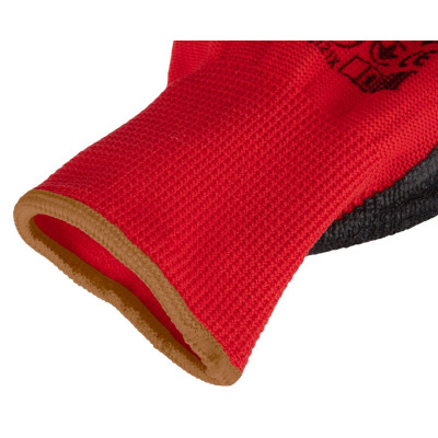 Neo Tools Рукавички робочі комплект 12шт, поліестер з латексним покриттям, р.9, червоно-чорний Neo Tools Рукавички робочі комплект 12шт, поліестер з латексним покриттям, р.9, червоно-чорний