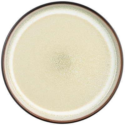 Тарілка десертна ARDESTO Bolzano, 20.3см, кераміка, чорно-зелений