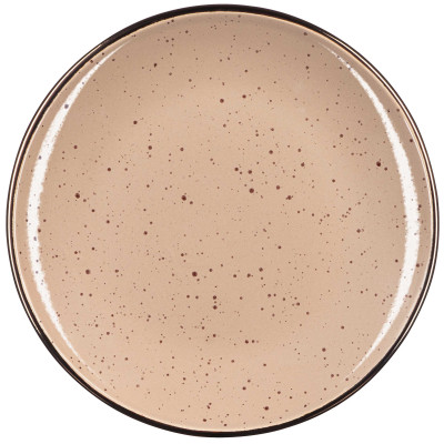 ARDESTO Тарілка десертна Emilia, 20см, кераміка, коричневий