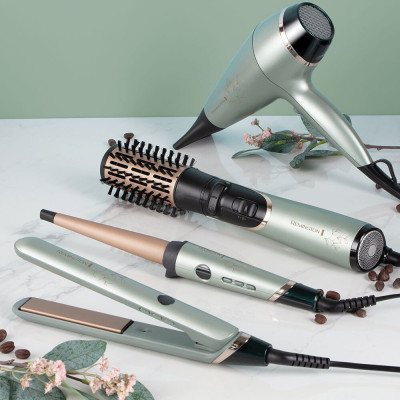 Випрямляч Remington Botanicals, >300Вт, темп.режимів-10, 150-230С, дисплей, кераміка, сіро-зелений