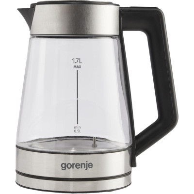Электрочайник Gorenje 1.7л, 2,200 Вт, стекло, нерж (K17TRG) Электрочайник Gorenje 1.7л, 2,200 Вт, стекло, нерж (K17TRG)