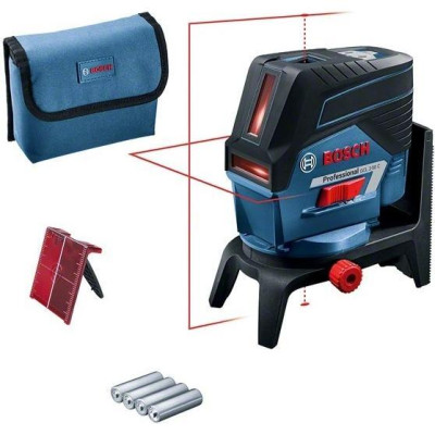 Нівелір лазерний Bosch Professional GCL2-50C+RM2 до 20м, ±0.3мм/м, 4AAx1.5В, IP54, чохол, 0.6кг