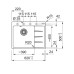 Мийка кухонна Franke Centro, фраграніт, прямокутник, з крилом, 620х500х200мм, чаша - 1, врізна, CNG 611-62 TL, чорний матовий Мийка кухонна Franke Centro, фраграніт, прямокутник, з крилом, 620х500х200мм, чаша - 1, врізна, CNG 611-62 TL, чорний матовий