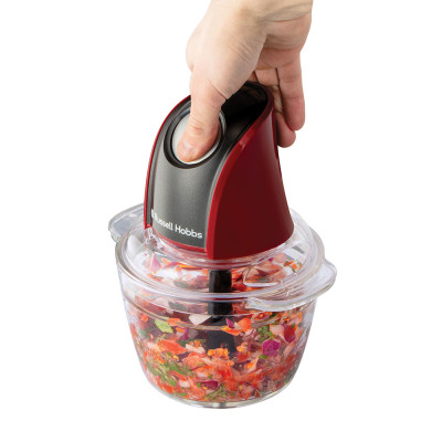 Измельчитель Russell Hobbs Desire Red, 200Вт, чаша-500мл, стекло, корпус-пластик, красный