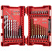 Набір біт і свердл по металу Milwaukee RedHEX TiN, сталь, кейс, 39шт
