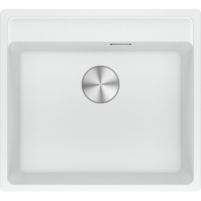 Мийка кухонна Franke Maris, фраграніт, прямокутник, без крила, 560х510х200мм, чаша - 1, врізна, MRG 610-52 TL, білий