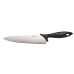 Кухонний ніж кухарський Fiskars Essential, 21.4см, нержавіюча сталь, пластик, чорний, пластик