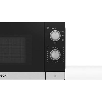 Мікрохвильова піч Bosch, 20л, мех. керув., 800Вт, чорний