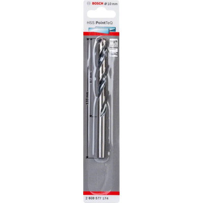 Bosch Свердло металу HSS-PointTeQ, 12х101х151мм