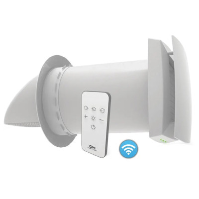 Рекуператор Cooper&Hunter Easy Vent 70м3/г 0.4м Wi-Fi білий Рекуператор Cooper&Hunter Easy Vent 70м3/г 0.4м Wi-Fi білий