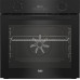 Духова шафа Beko електрична, 72л, A, дисплей, конвекція, чорний