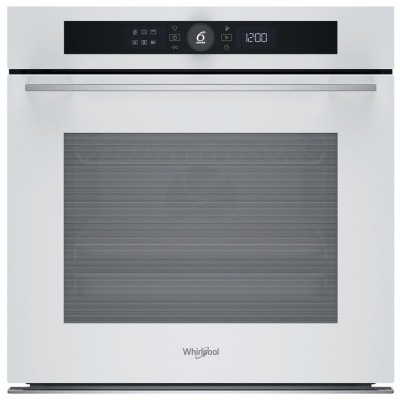 Духова шафа Whirlpool електрична, 73л, A+, дисплей, конвекція, піроліз, телескопічні напрямні, білий Духова шафа Whirlpool електрична, 73л, A+, дисплей, конвекція, піроліз, телескопічні напрямні, білий