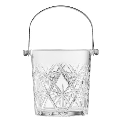 Відро для льоду зі щипцями ARDESTO Alba 980мл, скло, прозорий