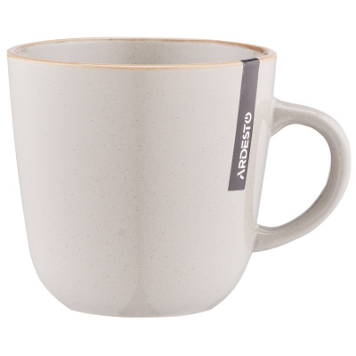 Чашка ARDESTO Apulia, 450мл, кераміка, сірий Чашка ARDESTO Apulia, 450мл, кераміка, сірий