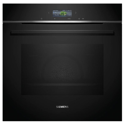 Духова шафа Siemens електрична, 71л, A+, дисплей, конвекція, піроліз, чорний