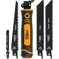 Пила садова Neo Tools тримач, 15см, 24 TPI, 18 TPI, 6 TPI, двокомпонентне руків'я, 0.182кг Пила садова Neo Tools тримач, 15см, 24 TPI, 18 TPI, 6 TPI, двокомпонентне руків'я, 0.182кг