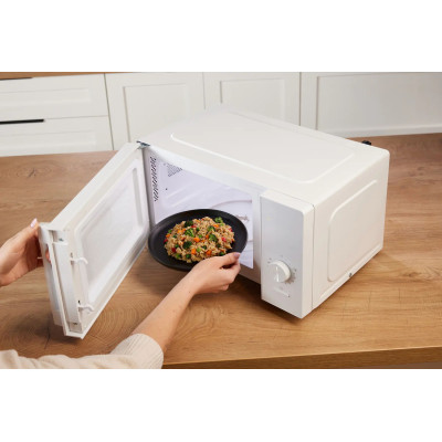 Мікрохвильова піч Gorenje, 20л, мех. керув., 700Вт, гриль, інвертор, білий Мікрохвильова піч Gorenje, 20л, мех. керув., 700Вт, гриль, інвертор, білий