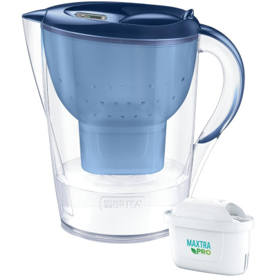Фільтр-глечик Brita Marella XL Memo MXPro 3.5л (2л очищеної води) з фільтр-картриджем синій 2шт Фільтр-глечик Brita Marella XL Memo MXPro 3.5л (2л очищеної води) з фільтр-картриджем синій 2шт
