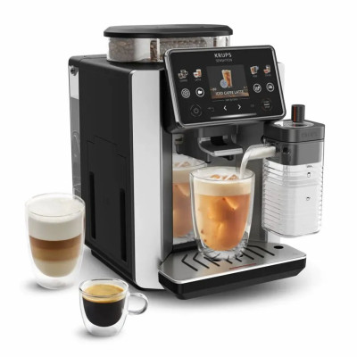 Кавомашина Krups Sensation Elite Hot & Cold 1.7л, зерно, автомат.капучинатор, авторецептів - 30, сірий Кавомашина Krups Sensation Elite Hot & Cold 1.7л, зерно, автомат.капучинатор, авторецептів - 30, сірий