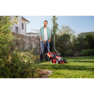 Газонокосилка аккумуляторная Einhell GE-CM 18/30 Li PXC 18В 1x3А-ч 30см 25л 8.56кг (3413155)