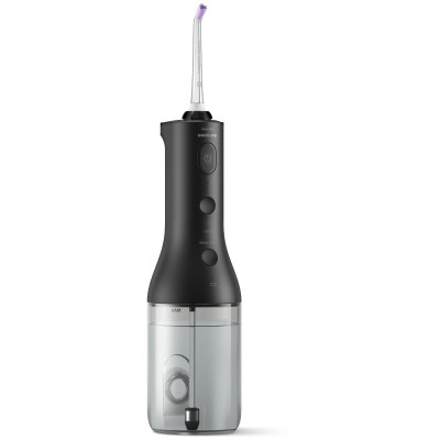 Іригатор Philips портативний Sonicare Cordless Power Flosser 3000, чаша 250 мл, чохол, 2 насадки , чорний Іригатор Philips портативний Sonicare Cordless Power Flosser 3000, чаша 250 мл, чохол, 2 насадки , чорний