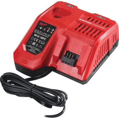 Набір із двох акумуляторних інструментів Milwaukee M18 M18FPP2A3-502X шурупокрут-дриль M18 FPD3-0X гвинтоверт ударний M18 FID3-0X акб М18 1х5А·год ЗП M12-18FC TURBO кейс