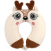 Подушка для шиї ARDESTO Travel Reindeer 30х30см, поліуретанова піна, білий