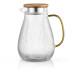 Кувшин с крышкой Ardesto, 1480мл, боросиликатное стекло, нержавеющая сталь, бамбук, прозрачный Кувшин с крышкой Ardesto, 1480мл, боросиликатное стекло, нержавеющая сталь, бамбук, прозрачный