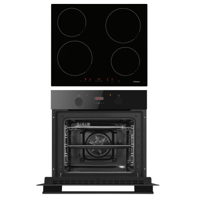 Комплект Hansa (духовка електрична + поверхня індукційна), чорний